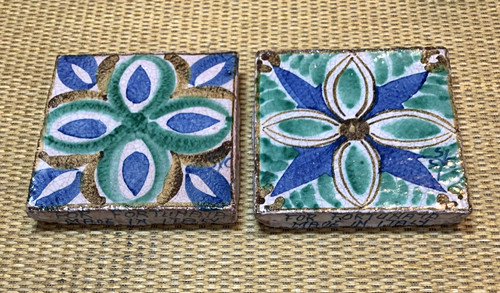 Piastrelle vintage dipinte a - piastrelle,