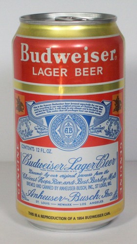 Birra budweiser lager 1954 - lager,