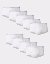 Hanes Slip Uomo Confezione da 9 Comfort Flex Cintura Bianco FreshIQ ComfortSoft Tg S-2XL