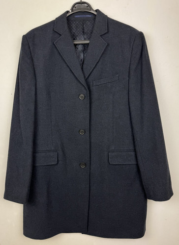 Uomo navy lana cappotto - navy,