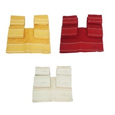 Trussardi completo full 5 pezzi spugna, 2 asciugamani + 2 ospiti + telo bagno