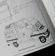 AUTOCARAVAN CAMPER JAMES COOK WESTFALIA MERCEDES SCHEDA omologazione '81 DIAGRAM
