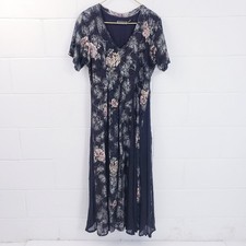 Maxi abito vintage anni 90 Starina floreale rosa grunge taglia M