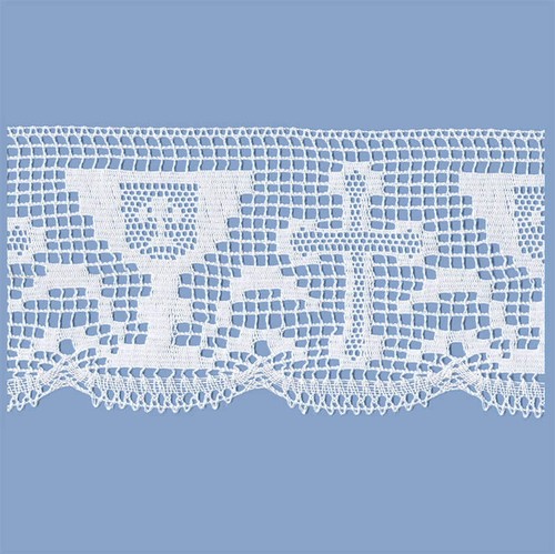 Merletto cotone bianco - merletto, 78