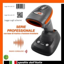 Lettore di codici a barre codice a barre Barcode RADIO Cordless Wireless Memoria
