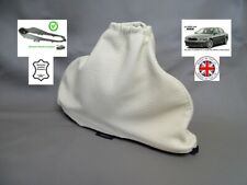 Cuffia Freno A Mano Per Jaguar X-Type 2001-09 Pelle Crema + Telaio
