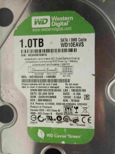 Western digital wd10eavs - western,