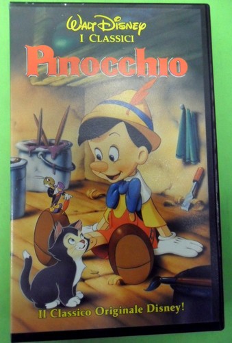 Vhs pinocchio classici - vhs, walt