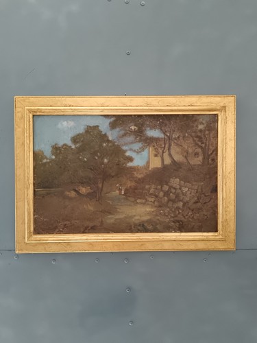 Antico paesaggio italiano con - italiano,
