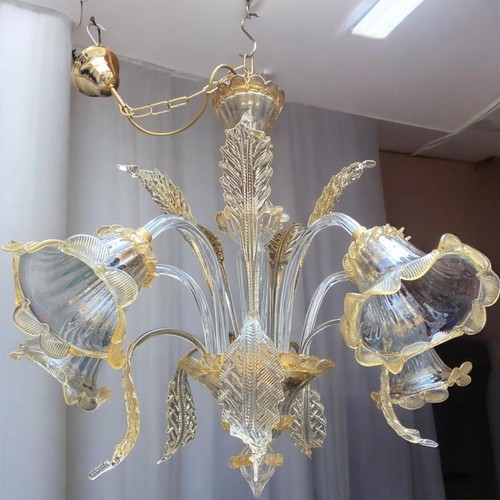 Lampadario vetro artistico - lampadario, in