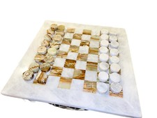 Set dama scacchi in marmo - a,
