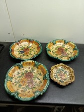 4 Piatti Maioliche Da Muto