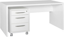 | Scrivania E Cassettiera Con