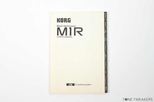 Korg m1r owner manual - korg,