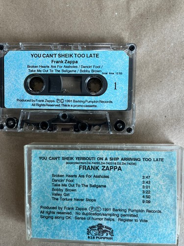Rare frank zappa promo - rare,