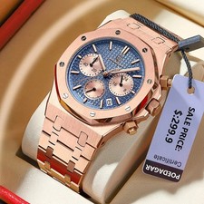 POEDAGAR Orologio Uomo Quarzo