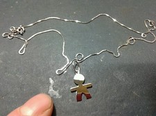 3 CIONDOLI Bebè bimbo argento