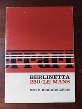 Ferrari 250 Le Mans Libretto Uso E Manutenzione