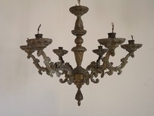 Lampadario rococò bronzo