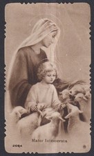 santino antico Madonna Divina