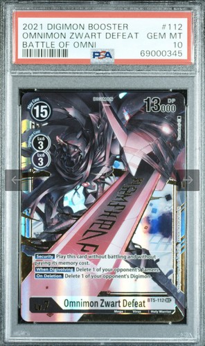 Omnimon zwart defeat bt5 112 - zwart,