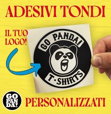 ADESIVI PERSONALIZZATI Tondi 7 cm Stock PVC vinile OFFERTA!!!