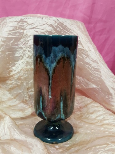 Vaso ceramica blu azzurro - ceramica,