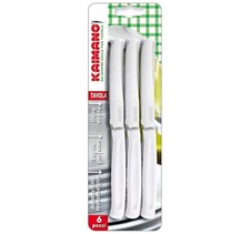 Coltelli tavola 6 bianco - da,