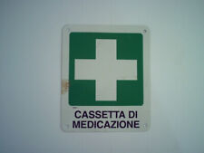 Cartello segnaletica cantiere sicurezza Cassetta di medicazione" farmacia medico