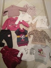 Preparo Lotto stock abbigliamento bambina 4- 6/9-12 mesi NR 23 pezzi