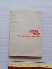 FIAT 132 rilievo delle prestazioni prova giornalisti opuscolo originale