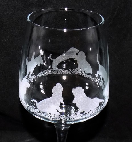 Engraved basset hound - 'basset, hound'