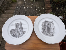 2 x French Hand Painted Plates