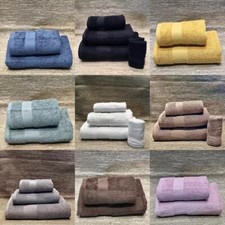 SET ASCIUGAMANO SPUGNA LAVETTA OSPITE TELO BAGNO 550gr TOP QUALITY VARI COLORI