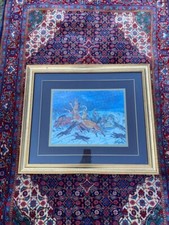 Quadro firmato A. Ligabue in 24K