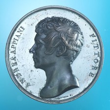 MILANO ACCADEMIA DI BELLE ARTI MEDAGLIA 1855 PREMIO RESCALLI BRONZO qFDC R!