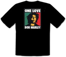 BOB MARLEY ONE LOVE Reggae Rock Rules MAGLIETTA NERA DIVERTENTE -066