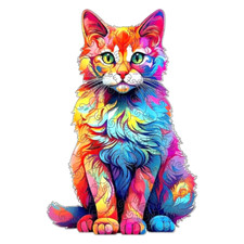 Day-Glo Neon Gatto Legno
