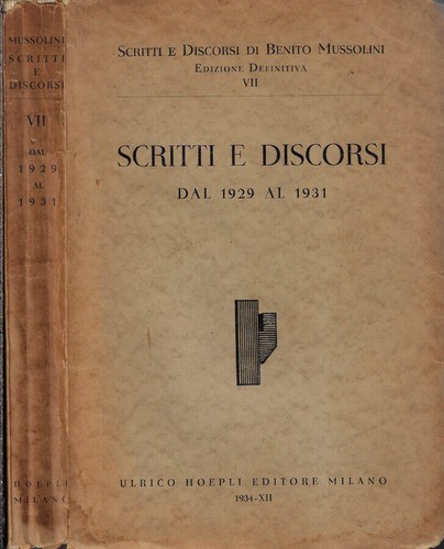 Scritti discorsi dal - scritti, al