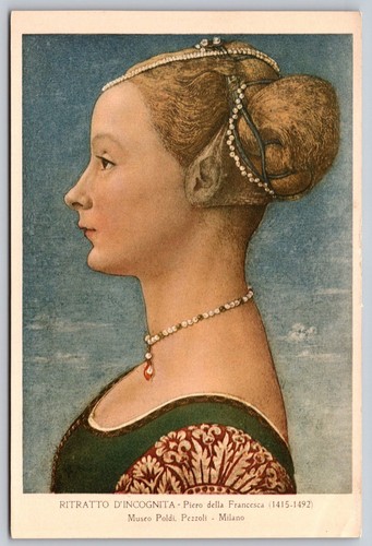 Cartolina arte piero della - d'arte,