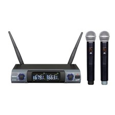 RADIOMICROFONO DOPPIO PALMARE UHF (SET 8302)