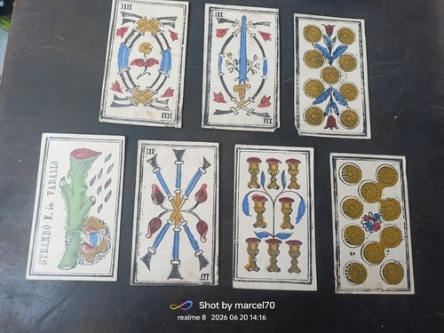 Antiche carte gioco dipinte - antiche,