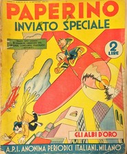 PAPERINO INVIATO SPECIALE – GLI ALBI D’ORO N. 21 – 15 SETTEMBRE 1938 – A.P.I.
