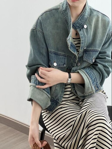 Cappotto giacca denim - , donna