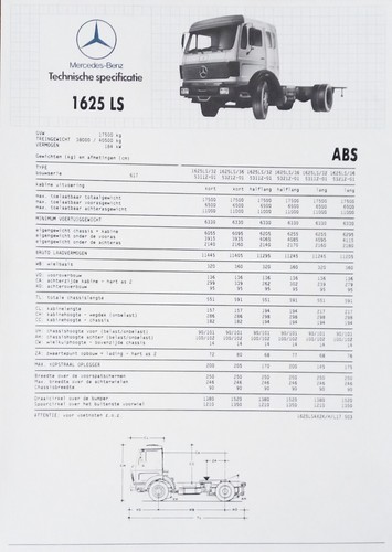 Camion mercedes benz 1625 - camion, ls