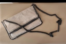 Borsa a mano color tortora con tracolla Luca Stefani