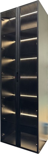 Armadio porta vetro - , led