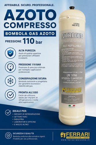 Bombola cartuccia azoto 1 - bombola,