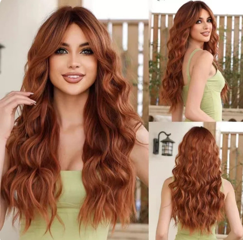 Capelli lunghi ricci castano