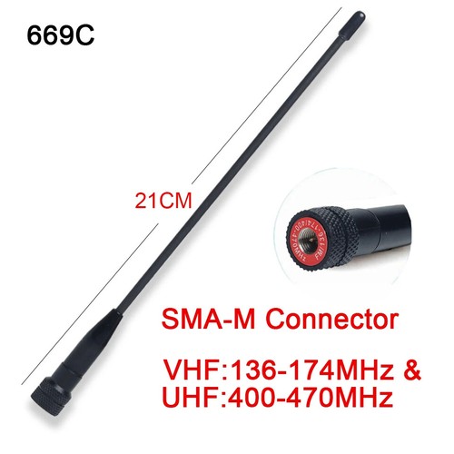 669c sma antenne walkie - sma-m,